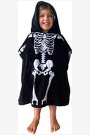SKELETON HOODIE TOWEL - KIDS