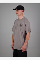 JUST ANOTHER FISHERMAN SNAPPER LOGO TEE - GREY