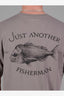 JUST ANOTHER FISHERMAN SNAPPER LOGO TEE - GREY