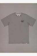 JUST ANOTHER FISHERMAN SNAPPER LOGO TEE - GREY
