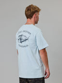 JUST ANOTHER FISHERMAN SNAPPER SEA TEE - STERLING BLUE