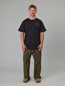 JUST ANOTHER FISHERMAN STAMP SEA TEE - BLACK