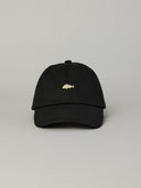 JUST ANOTHER FISHERMAN STAMP TILLER WAX CAP - BLACK