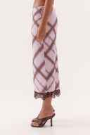 SOVERE ASHTI SLIP SKIRT - PLAID