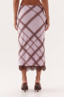 SOVERE ASHTI SLIP SKIRT - PLAID