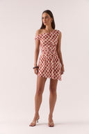 SOVERE EUPHORIA MINI DRESS - CHECK