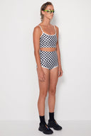 SALT GYPSY BETTY BOTTOMS - BLACK WHITE CHECKERS