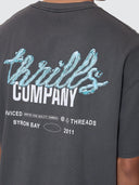 THRILLS FLUID THRILLS BOX FIT OVERSIZE TEE - MERCH BLACK