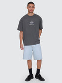 THRILLS FLUID THRILLS BOX FIT OVERSIZE TEE - MERCH BLACK