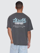 THRILLS FLUID THRILLS BOX FIT OVERSIZE TEE - MERCH BLACK