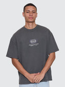 THRILLS FLUID THRILLS BOX FIT OVERSIZE TEE - MERCH BLACK