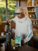 JUST ANOTHER FISHERMAN TAGGED & RELEASED CAP - OFF WHITE/NAVY