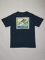 JUST ANOTHER FISHERMAN TAGGED & RELEASED SEA TEE - NAVY