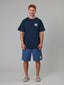 JUST ANOTHER FISHERMAN TAGGED & RELEASED SEA TEE - NAVY