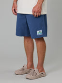JUST ANOTHER FISHERMAN TAGGED & RELEASED VOLLEY SHORTS - BLUE