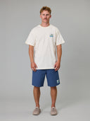 JUST ANOTHER FISHERMAN TAGGED & RELEASED VOLLEY SHORTS - BLUE