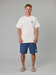 JUST ANOTHER FISHERMAN TAGGED & RELEASED VOLLEY SHORTS - BLUE