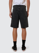 THRILLS SLACKER DENIM SHORT - ASH BLACK