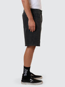 THRILLS SLACKER DENIM SHORT - ASH BLACK