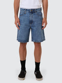 THRILLS SLACKER DENIM SHORT - STONED BLUES