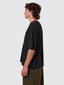 THRILLS HEMP THRILLS EMBRO CONTRAST STITCH BOX FIT OVERSIZE SHORT TEE - BLACK