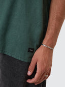 THRILLS HEMP MINIMAL THRILLS CONTRAST STITCH BOWLING SHIRT - SEA PINE