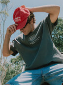 THRILLS FLUID THRILLS BOX FIT OVERSIZE TEE - MERCH BLACK