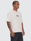 THRILLS CALM STATE EMBRO BOX FIT OVERSIZE CROPPED TEE - UNBLEACHED