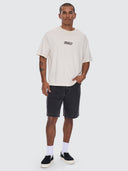 THRILLS CALM STATE EMBRO BOX FIT OVERSIZE CROPPED TEE - UNBLEACHED