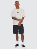 THRILLS CALM STATE EMBRO BOX FIT OVERSIZE CROPPED TEE - UNBLEACHED