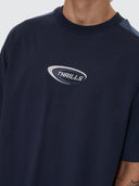 THRILLS FUSION PANEL BOX FIT OVERSIZE CROPPED TEE - TOTAL ECLIPSE