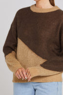 SPLIT JUMPER - MOCHA