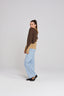 SPLIT JUMPER - MOCHA
