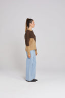SPLIT JUMPER - MOCHA