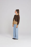 SPLIT JUMPER - MOCHA