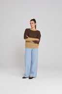 SPLIT JUMPER - MOCHA