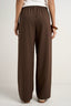 STORIES BE TOLD TOWNIE STRIPE SIDE TAPE WIDE LEG PANT - CHOCOLATE