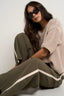 STORIES BE TOLD TOWNIE STRIPE SIDE TAPE WIDE LEG PANT - OLIVE