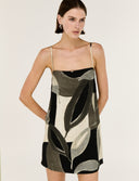 STAPLE THE LABEL LEONA MINI DRESS - DARK LEAF GARDEN