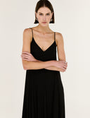 STAPLE THE LABEL SEREN V NECK MAXI DRESS - BLACK
