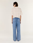 STAPLE THE LABEL RAE RELAXED CHAMBRAY PANTS - LIGHT DENIM