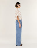 STAPLE THE LABEL RAE RELAXED CHAMBRAY PANTS - LIGHT DENIM
