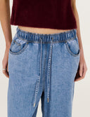 STAPLE THE LABEL RAE RELAXED CHAMBRAY PANTS - LIGHT DENIM