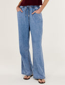 STAPLE THE LABEL RAE RELAXED CHAMBRAY PANTS - LIGHT DENIM