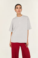 STAPLE THE LABEL STAPLE OVERSIZE TEE - GREY MARLE