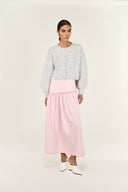 STAPLE THE LABEL LINA MAXI SKIRT - PINK STRIPE