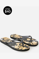 RIP CURL LA ISLA BLOOM OPEN TOE - BLACK
