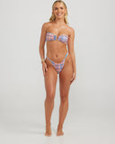 CHARLIE HOLIDAY RILEY BANDEAU GINA BRIEF - PEACHY CHECK