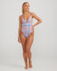 RILEY ONEPIECE - PEACHY CHECK