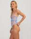 RILEY ONEPIECE - PEACHY CHECK